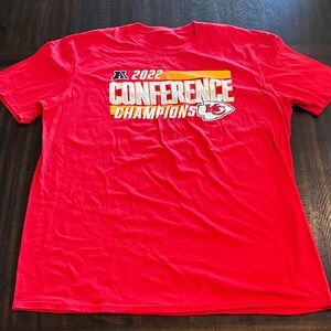 Kansas City Chiefs AFC Shirt Mens XL Football 2022 Conference Champions Red (18)